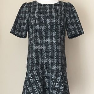 LOFT black plaid dress